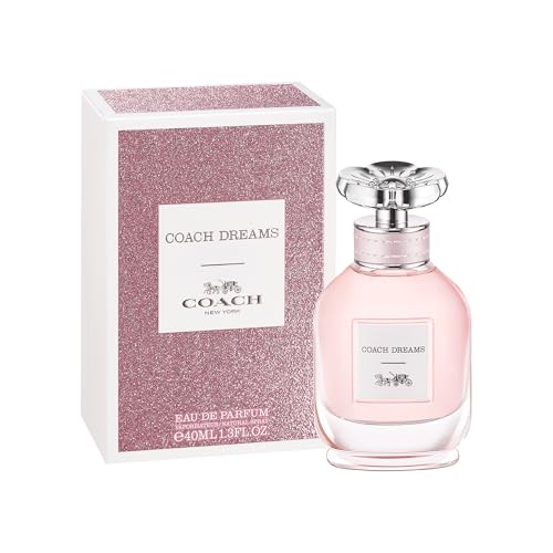 Coach Dreams Eau de Parfum - Women's Fragrance - Radiant Floral Woody - With notes of Juicy Pear, Cactus Flower & Joshua Tree Perfume Sphere