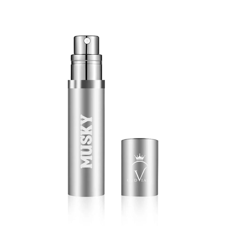 OudVials Refillable Perfume Atomizer, Bottom Filling Fragrances Perfume Bottle, Mini Cologne Dispenser, Travel sized, Portable Sprayer for Women Men, Gift Perfume Sphere