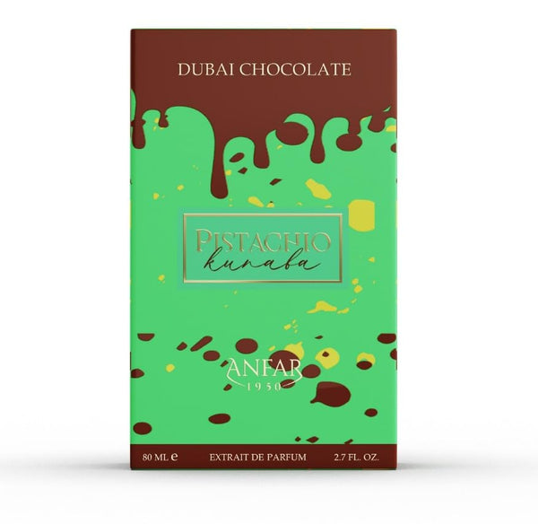 AROMA CONCEPTS | Dubai Chocolate Perfume Pistachio Kunafa Fragrance EDP 2.7 Fl Oz | Unisex Sweet Gourmand Perfume with Chocolate, Caramel & Pistachio | Arabian Dessert-Inspired Luxury Scent Perfume Sphere