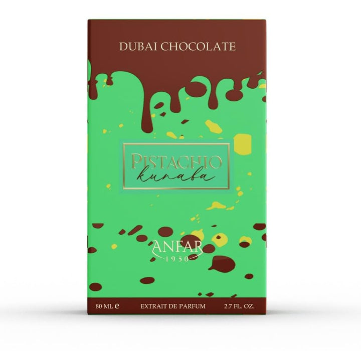AROMA CONCEPTS | Dubai Chocolate Perfume Pistachio Kunafa Fragrance EDP 2.7 Fl Oz | Unisex Sweet Gourmand Perfume with Chocolate, Caramel & Pistachio | Arabian Dessert-Inspired Luxury Scent Perfume Sphere