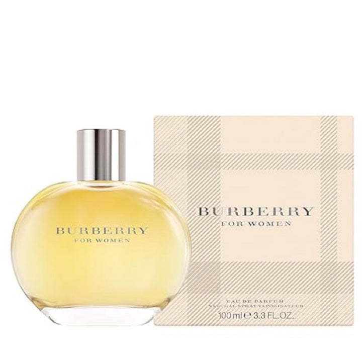 BURBERRY Classic Eau de Parfum – Ambery Women's Perfume – With Notes of Green Apple, Sandalwood & Vanilla – Luxury Perfumes for Women – Long Lasting Fragrance Perfume Sphere