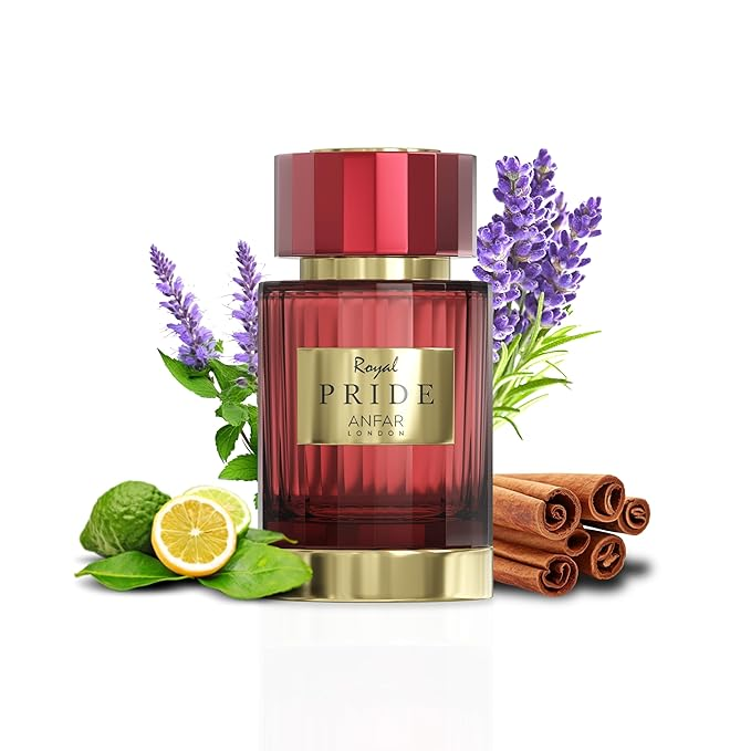 ROYAL PRIDE Perfume Extrait de Parfum POUR HOMME, 3.4 Fl. Oz., Pear, Lavender, Mint, Bergamot, Lemon, Cinnamon, Clary Sage,FOR MEN,100ML