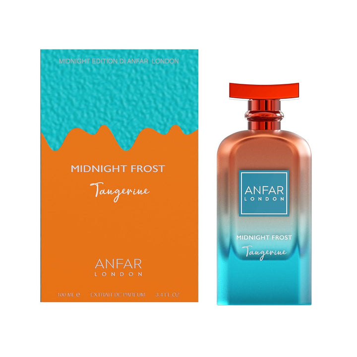 Anfar London Midnight Frost Tangerine Eau de Parfum – Long Lasting Luxury Perfume for Men & Women | Fresh Citrus, Amber & Musk Notes | Premium Fragrance 100ml Perfume Sphere