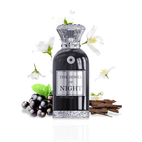 The Jewel of Night Extrait de Parfum, Unisex Fragrance, Luxurious Floral & Woody Notes, Long-Lasting Scent, Elegant & Bold Fragrance for Men and Women, Premium Perfume