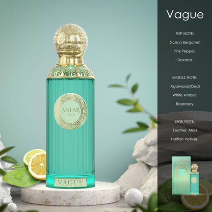 1950 Vague Unisex Extrait de Parfum, 3.4 fl oz, Sicilian Bergamot, Agarwood, Leather,MEN & WOMEN,100ML