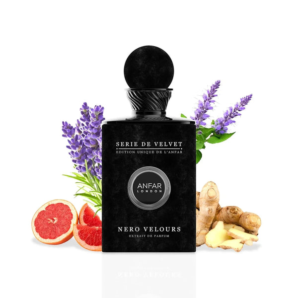 NERO VELOURS PERFUME POUR HOMME Extrait de Parfum Grapefruit,Ginger & Ambrette,musk,ambroxan,For MEN,100ML Perfume Sphere