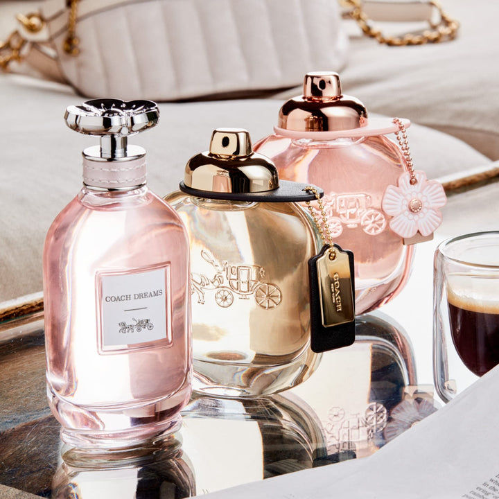 Coach Dreams Eau de Parfum - Women's Fragrance - Radiant Floral Woody - With notes of Juicy Pear, Cactus Flower & Joshua Tree Perfume Sphere