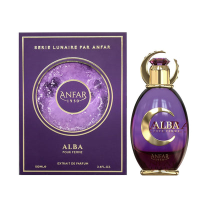 1950 ALBA Pour Femme Extrait de Parfum by, 3.4 fl oz, Pear, Orange Blossom, Pink Pepper, Coffee, Jasmine for WOMEN.