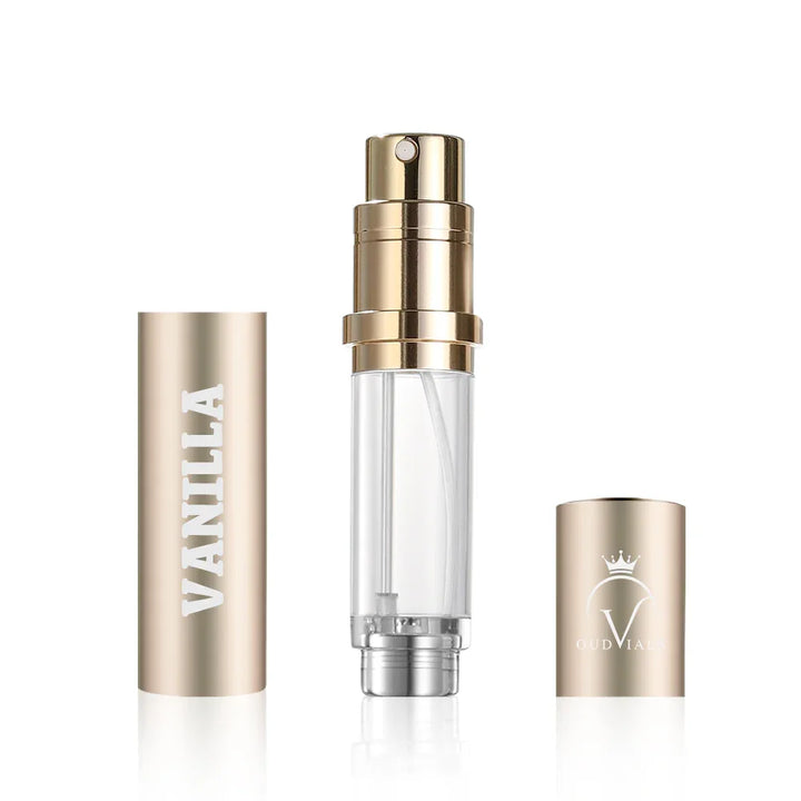 OudVials Refillable Perfume Atomizer, Bottom Filling Fragrances Perfume Bottle, Mini Cologne Dispenser, Travel sized, Portable Sprayer for Women Men, Gift Perfume Sphere